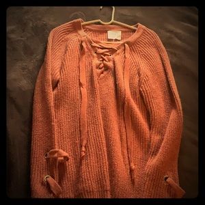 Burnt Orange Sweater Dress